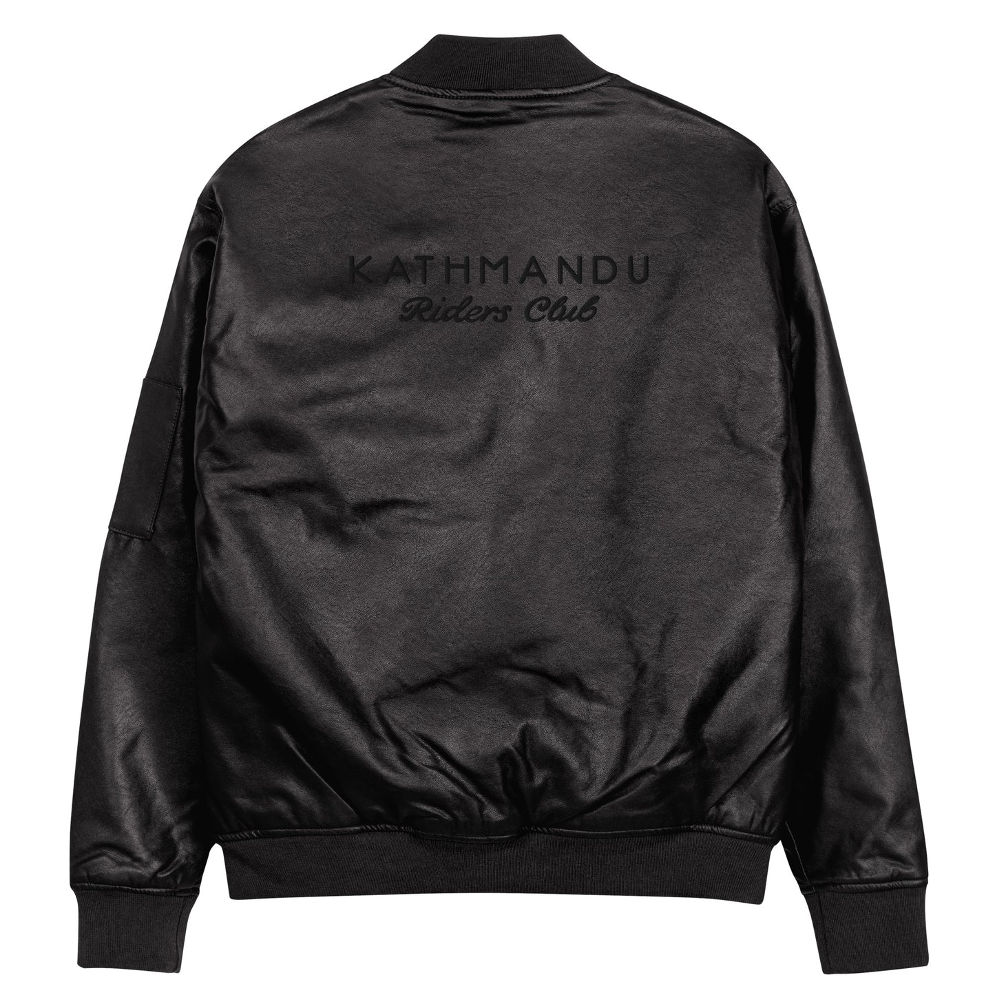 Classic Yak Jacket No. 3 (Unisex - BLACK OUT Leather Bomber Jacket)