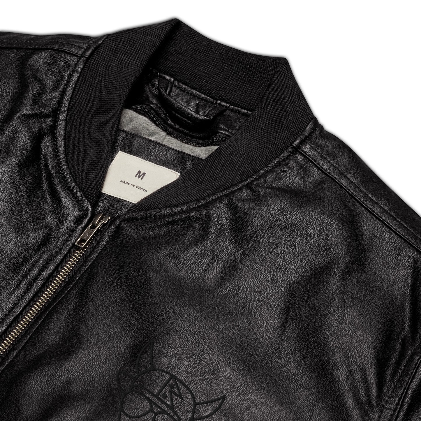 Classic Yak Jacket No. 3 (Unisex - BLACK OUT Leather Bomber Jacket)