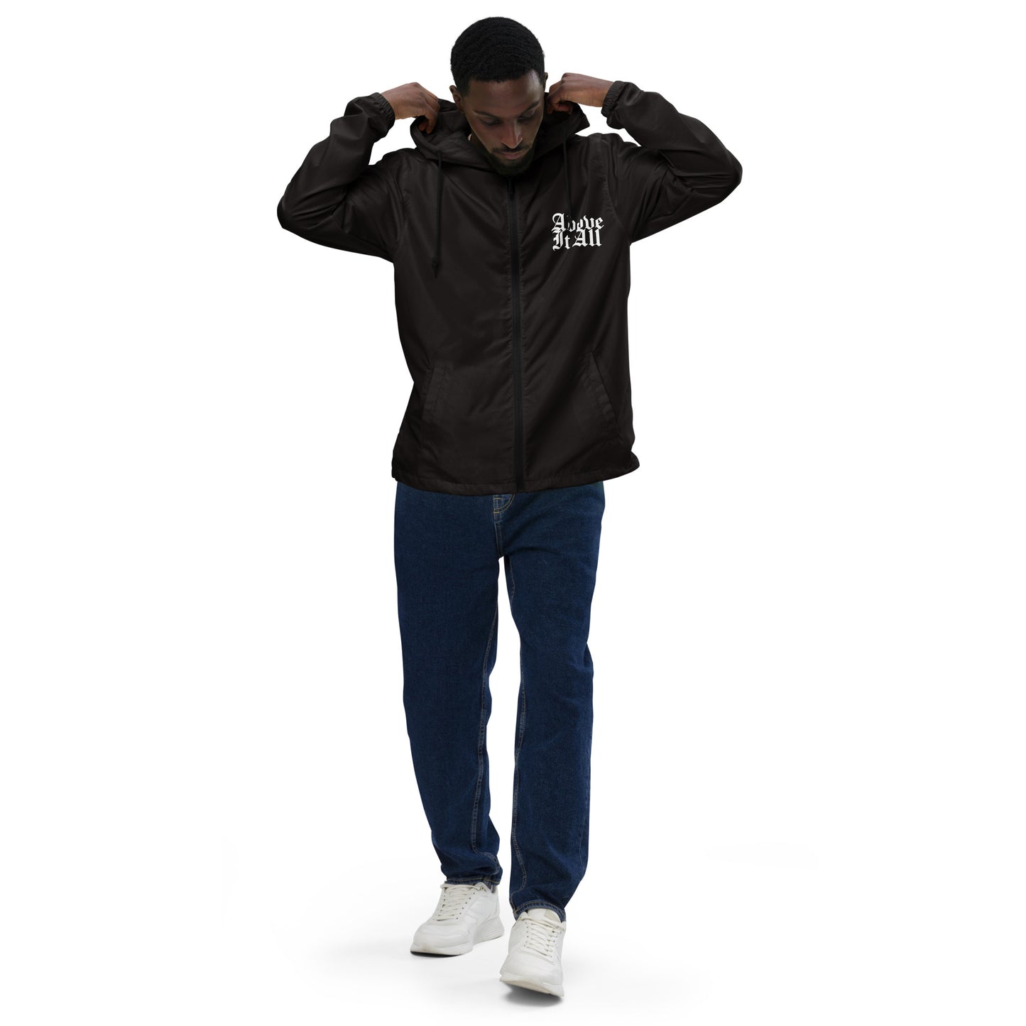 Above it All Jacket No. 1 (Unisex Lightweight Zip Up Windbreaker)