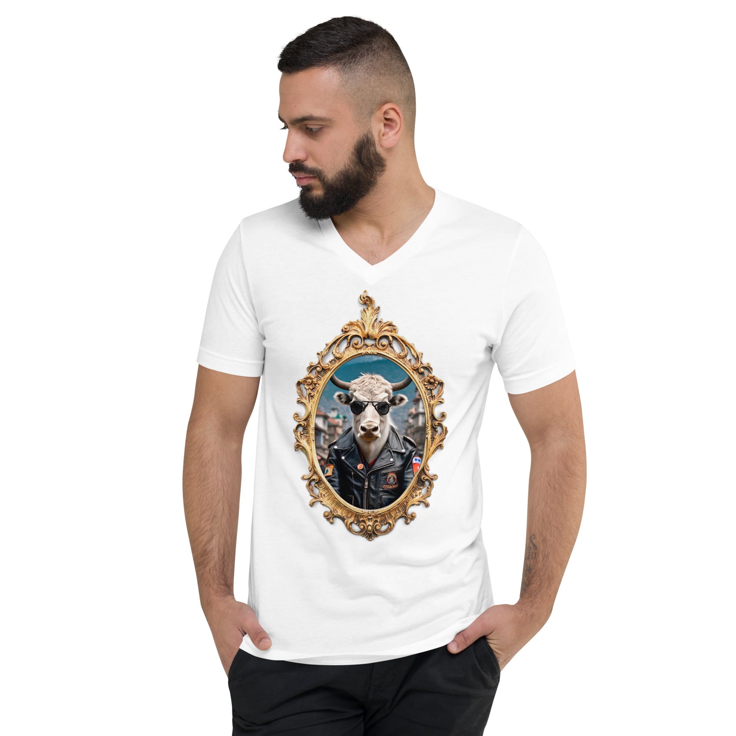 Yak Portrait Shirt No. 2 (Unisex - V-Neck)